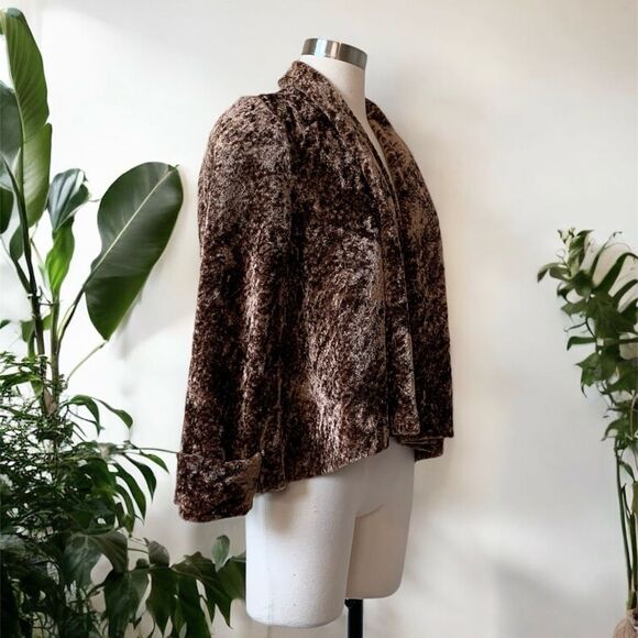 Connected Brown Teddy Bear Coat Jacket S Hippie Boho Bohemian - Picture 2 of 6